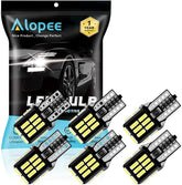 180Lums Bright White 4014 24SMD LED Light for Stock#194 168 158 2825 501 175 W5W Back up Light Map Dome Marker Light License Plate Light Canbus Error Free, Pack of 6, DC12V.